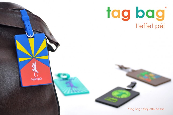 Tagbag L'effet Péi Réunion - étiquette pour bagage