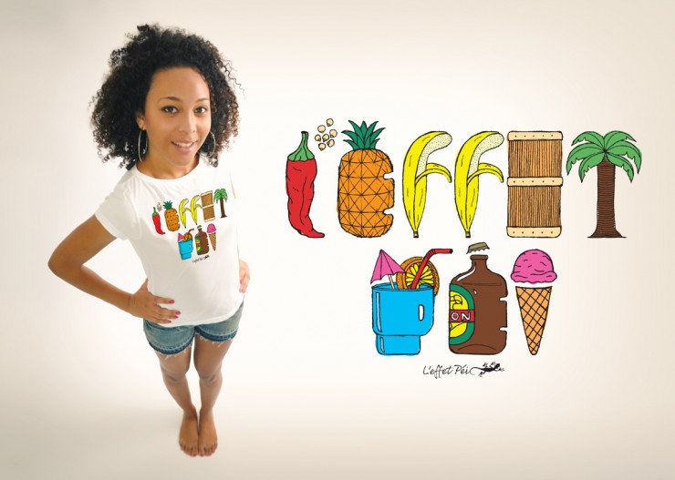T-shirt Mix Fun L'effet Péi - Réunion Island