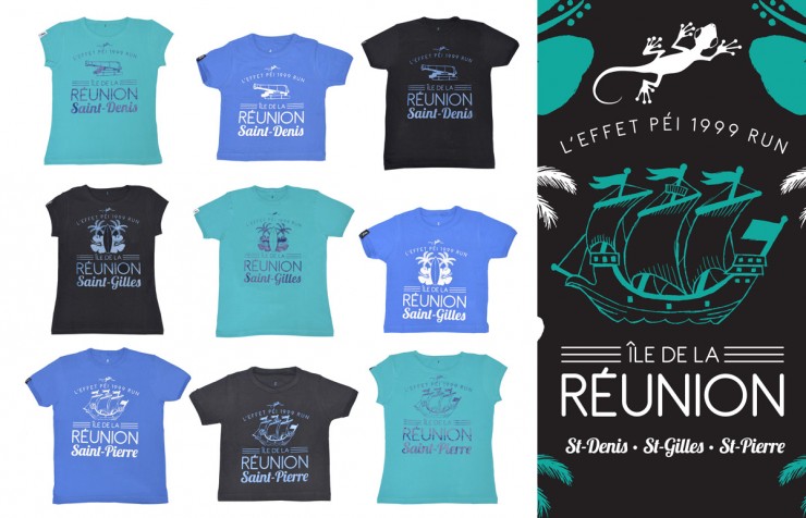 Collection de tee-shirts - Ville de la Réunion L'effet Péi