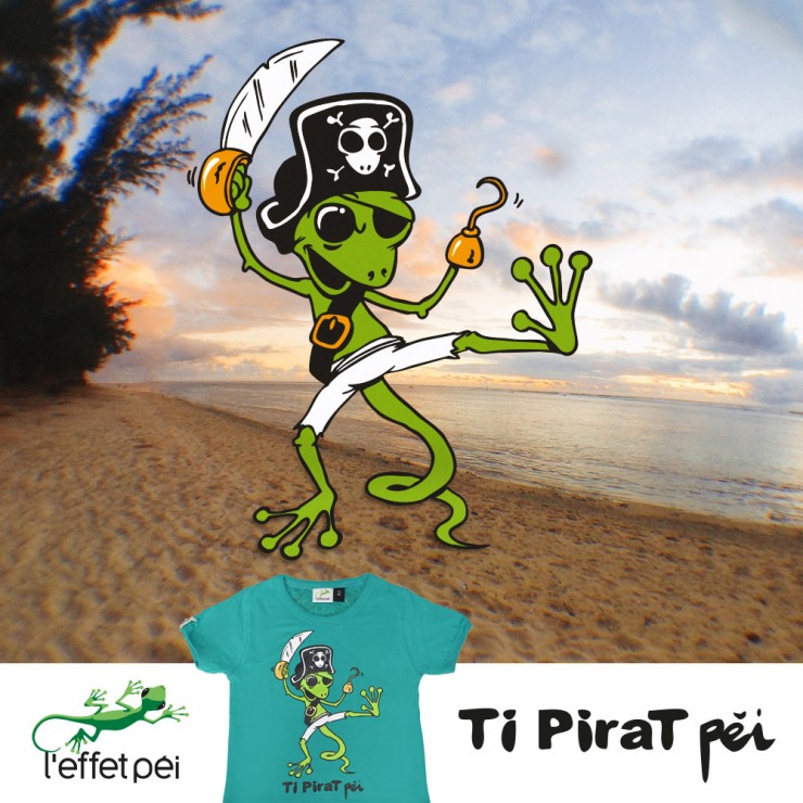 T-shirt Ti Pirate - Marmaille - Plage La Réunion