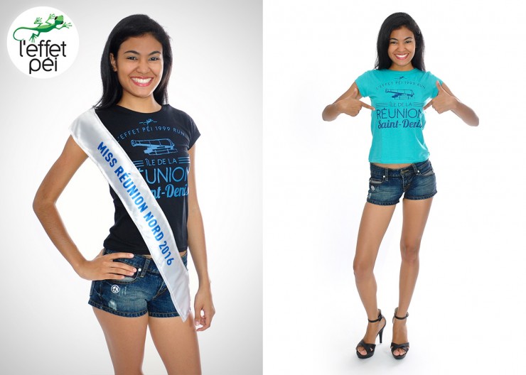 Miss Réunion Nord 2016 - Adeline Éclapier - T-shirt Saint-Denis