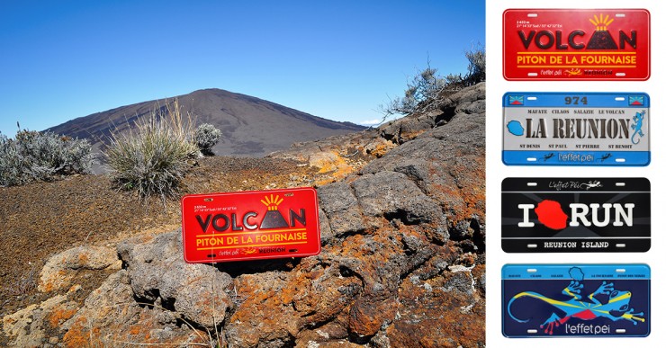 Volcan Piton de la Fournaise - Plaques La Réunion