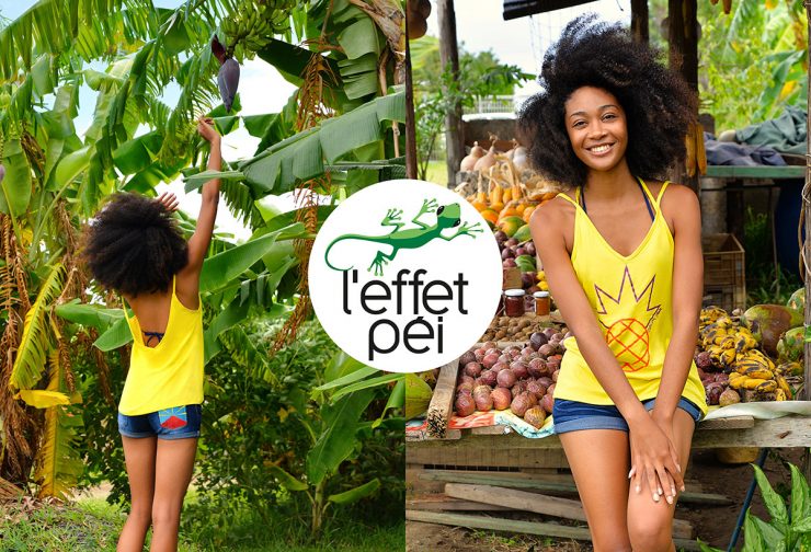 Top femme Ananas - Fruits - île de la Réunion