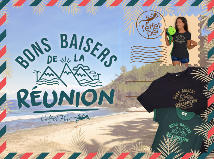 Carte Postale Bons baisers de la Réunion